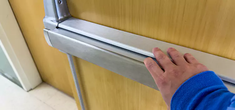 Installing a Push Bar on a Door Tinley Park